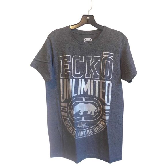 Ecko unlimited grey large logo rhino tee - Picture 1 of 6